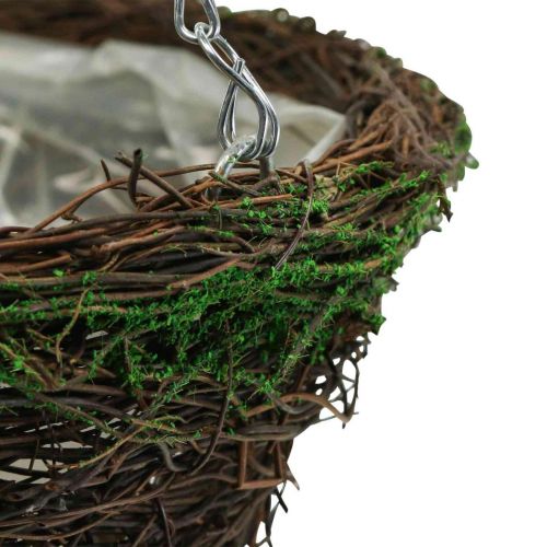 Product Hanging basket brown hanging basket plant basket vines moss Ø31cm