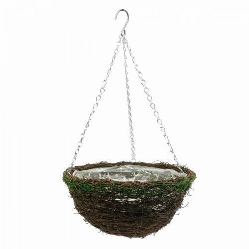 Floristik24 Hanging basket brown hanging basket plant basket vines moss Ø31cm