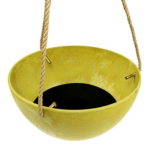 Floristik24 Hanging flower basket Fiona Ø25cm H12cm Lemon