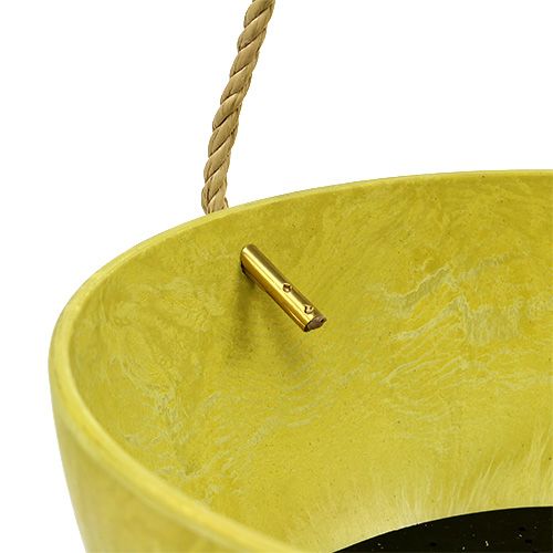 Floristik24 Hanging flower basket Fiona Ø25cm H12cm Lemon