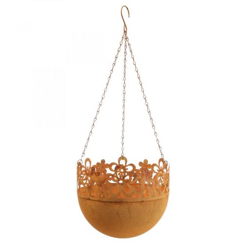 Floristik24 Hanging basket metal decoration rust hanging decoration Ø20cm H16cm