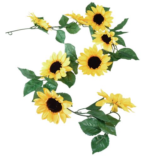 Product Flower garland with 8 artificial sunflowers 135cm