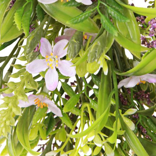 Product Artificial Lavender Flower Wreath for Hanging Purple Ø33cm