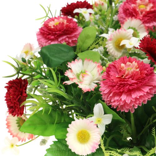 Floristik24 Flower wreath with Bellis Pink-White Ø30cm