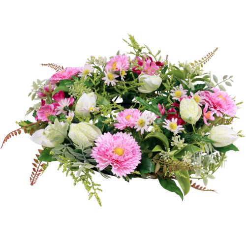 Product Flower wreath artificial door wreath spring summer Ø30cm H9cm