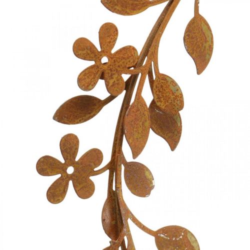 Product Flower wreath metal decoration rust look wreath spring decoration Ø20cm 3 pcs