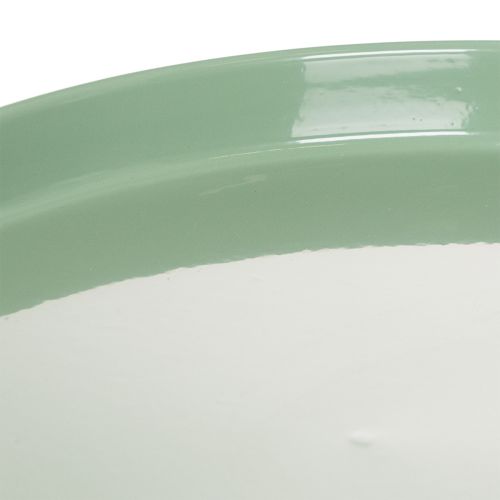 Green Metal Trophy-Shaped Decorative Bowl 30cm for Indoor Use | Floristik24.co.uk