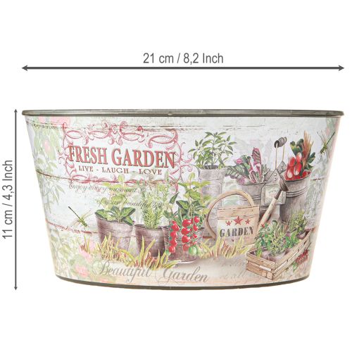 Product Flower bowl vintage plastic Fresh Garden colorful Ø21cm 2pcs
