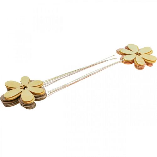 Product Garden Stakes Flower Flower Stakes Yellow/Pink/Pink Ø9.5cm 15pcs