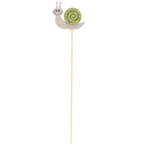 Product Flower Pot Stakes Funny Snails Felt Green Grey 6.5cm 12pcs