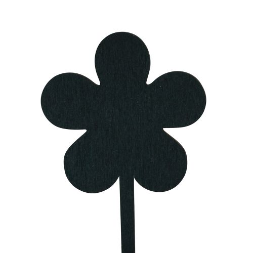 Product Flower plug flower mini boards wood black Ø10cm 6pcs
