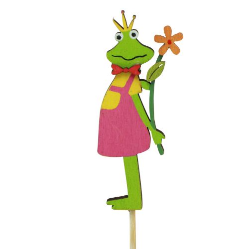 Flower Plug Frog Prince Decorative Plug Wood 8cm 12 pcs