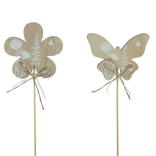 Floristik24 Flower plug wooden butterfly decorative flowers 9cm 12pcs