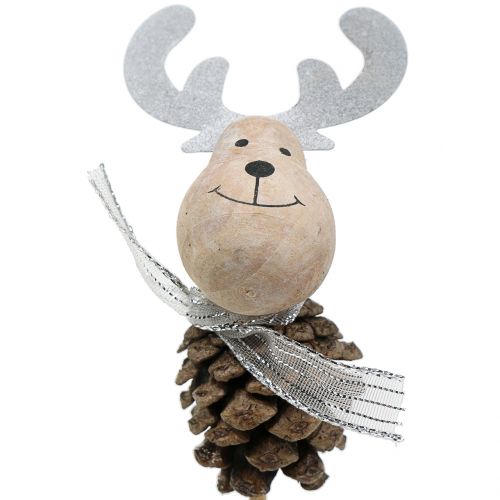 Product Plug reindeer cone nature 8cm L30cm 12pcs