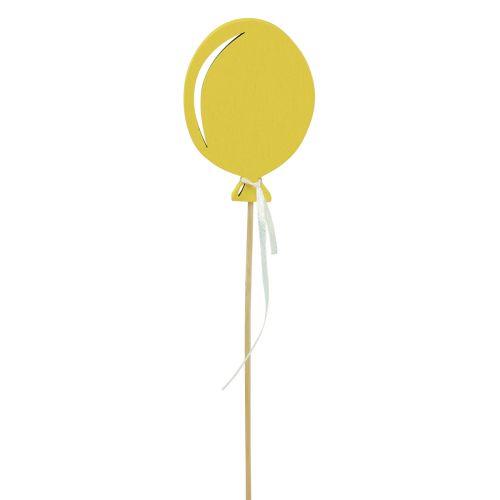 Product Flower stick bouquet decoration cake topper balloon yellow 28cm 8 pcs