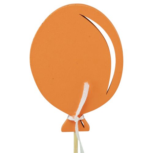 Product Flower stick bouquet decoration cake topper balloon orange 28cm 8 pcs