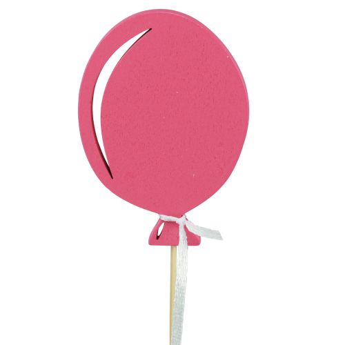 Product Flower stick bouquet decoration cake topper balloon pink 28cm 8 pcs