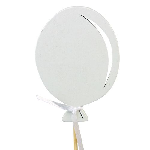 Product Flower stick bouquet decoration cake topper balloon white 28cm 8 pcs