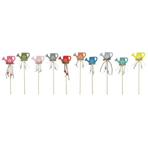 Product Flower plug dotted watering can decoration wood 4.5×7cm 10 pcs
