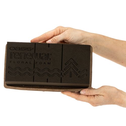 Product OASIS® Renewal® Biolit® Floral Foam Bricks, 24 x 13 x 8 cm, Brown, Pack of 2