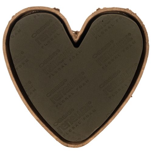 Floral foam heart OASIS® Renewal® Floral Foam Biolit® heart 33 cm 2pcs