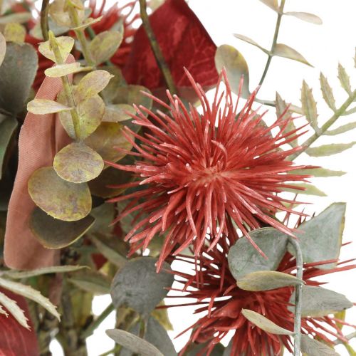 Floristik24 Bouquet artificial flowers eucalyptus thistle floral decoration 36cm