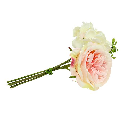 Floristik24 Bouquet mini pink cream 20cm