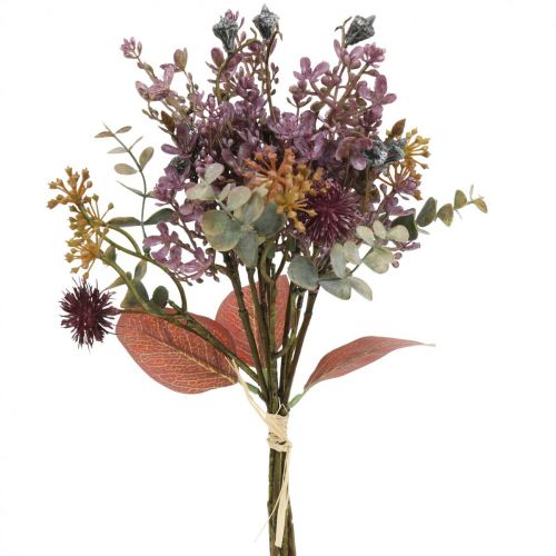 Product Bouquet artificial thistle eucalyptus bouquet floral decoration 36cm