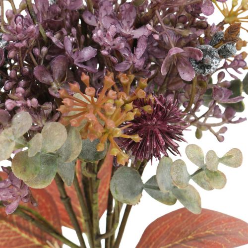 Floristik24 Bouquet artificial thistle eucalyptus bouquet floral decoration 36cm