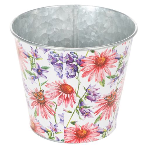 Product Flower pot, spring decoration, planter, metal, Ø14cm H12.5cm
