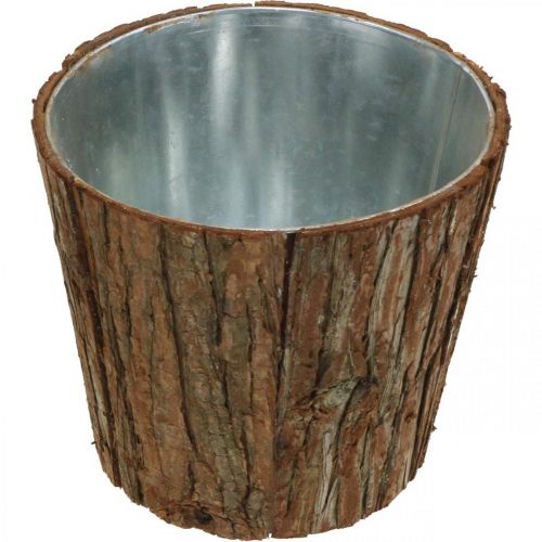 Floristik24 Large flowerpot, planter, tree bark decoration Ø22.5cm H20cm