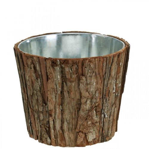 Floristik24 Planter, flower pot high, tree bark decoration Ø19cm H15.5cm
