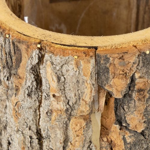 Product Flowerpot wooden planter scarecrow rust H24.5cm