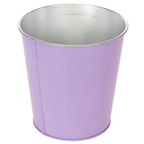Round pastel-colored flower pot with floral motif for houseplants, 12cm, 3 pieces | Floristik24.co.uk