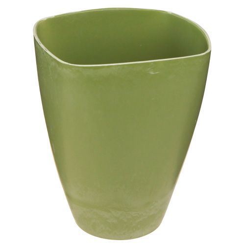 Product Orchid Pot Flowerpot Plastic Vase Green H16.5cm 4pcs