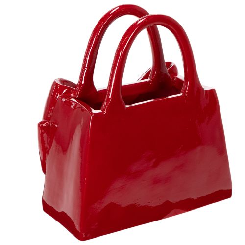Decorative handbag vase with