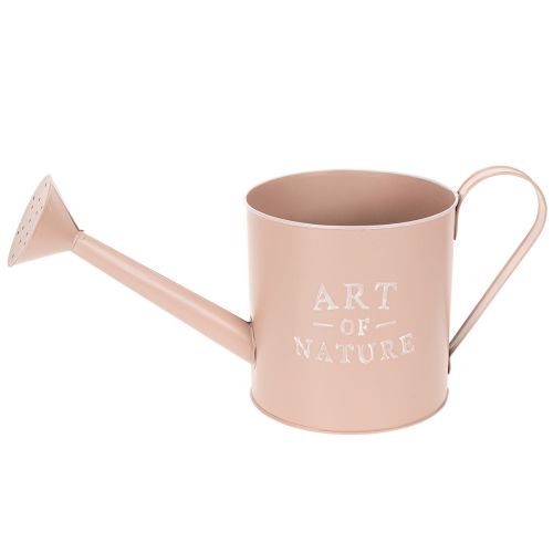 Vintage decorative flower pot/watering can, antique rose zinc, Ø16.5cm H17cm | Floristik24.co.uk