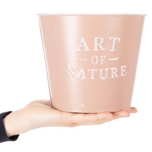 Product Zinc flower pot Art of Nature, antique rose, Ø17.5cm H15cm