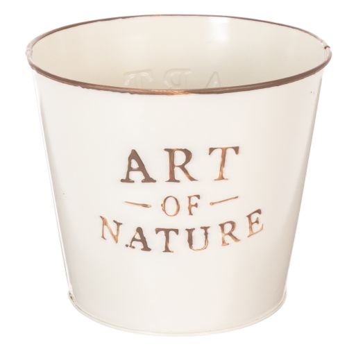 Zinc flower pot Art of Nature Cream Ø17.5cm H15cm buy online | Floristik24.co.uk