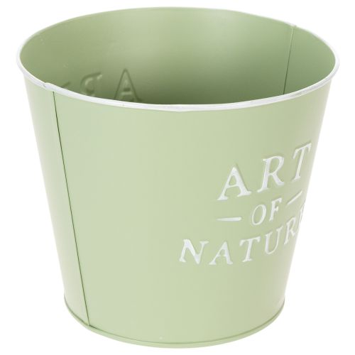 Product Zinc flower pot Art of Nature mint green Ø17.5cm H15cm