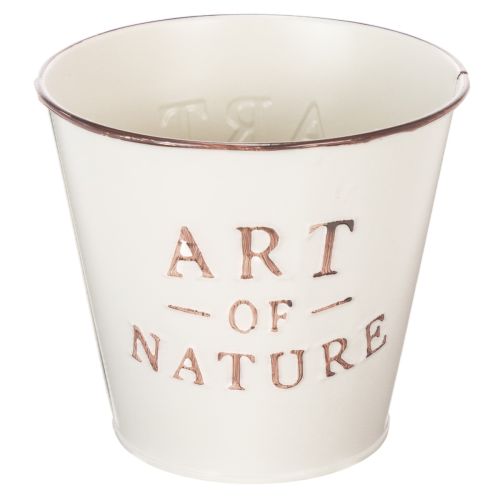 Zinc flower pot, cream, Ø15cm H13.5cm buy online | Floristik24.co.uk