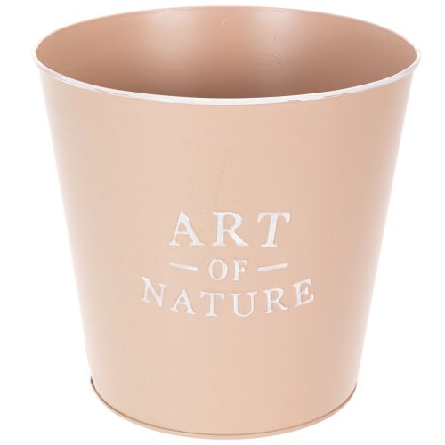 Floristik24 Zinc flower pot, metal planter, antique rose, Ø22cm H21cm