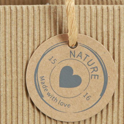 Product Paper Flowerpot Ribbed with Foil 12x12cm 8 pcs