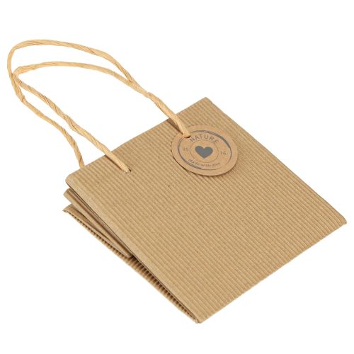 Product Paper Flowerpot Ribbed with Foil 12x12cm 8 pcs