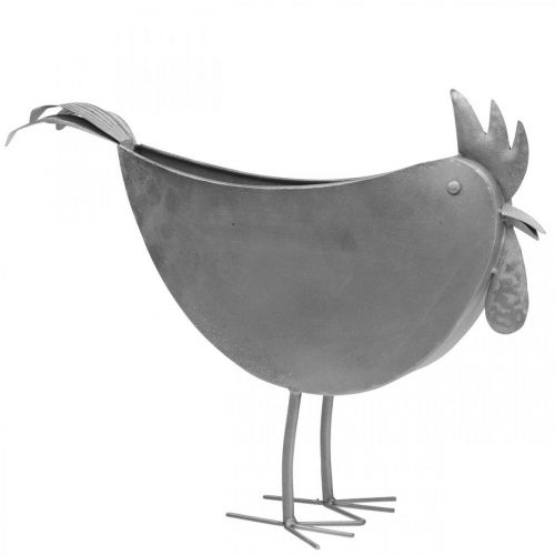 Flower pot chicken metal bird zinc metal decoration 51×16×37cm