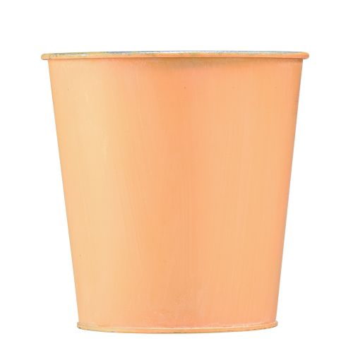 Product Flower pot metal planter peach yellow Ø11.5cm H11.5cm