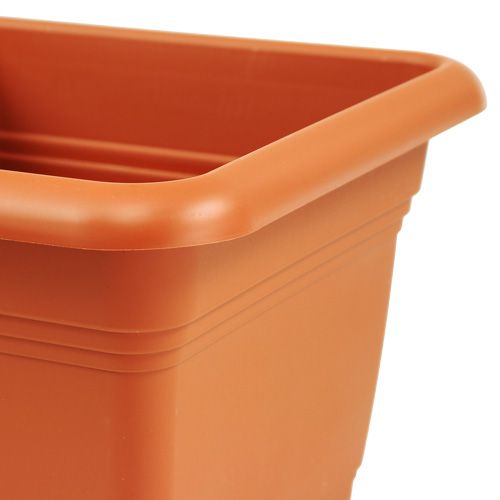 Floristik24 Flower pot "Nora" 19cm x 19cm H15cm terracotta, 1p