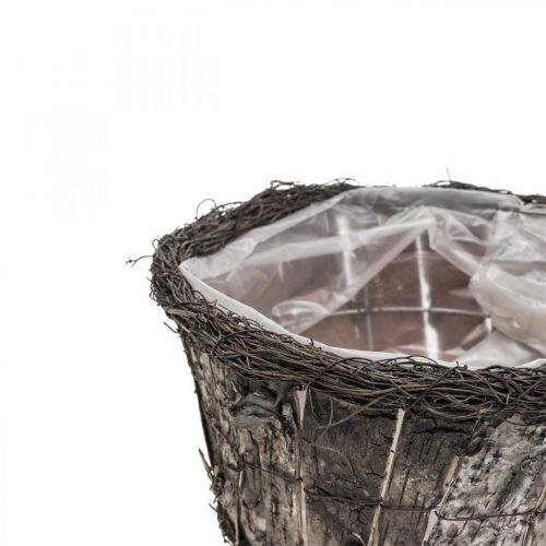 Product Flowerpot Plantpot Round Birch Bark Vines Ø28cm H15cm