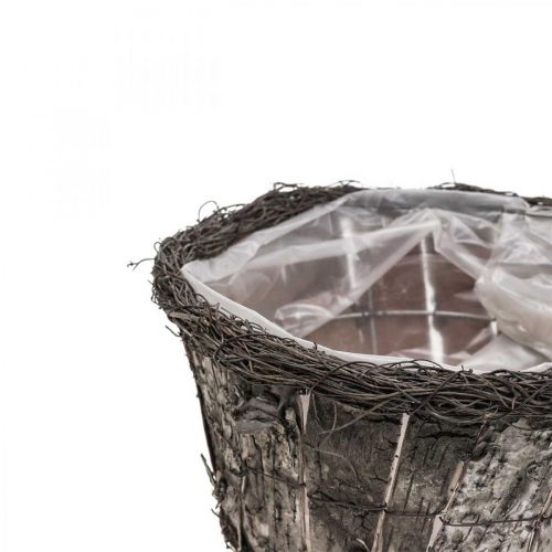 Product Flower Pot Plant Pot Round Birch Bark Vines Ø28cm H15cm