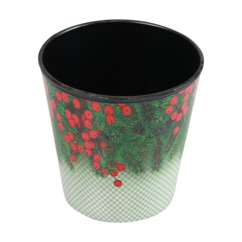 Product Flower pot Christmas planter bucket Ilex Ø13cm H11.5cm